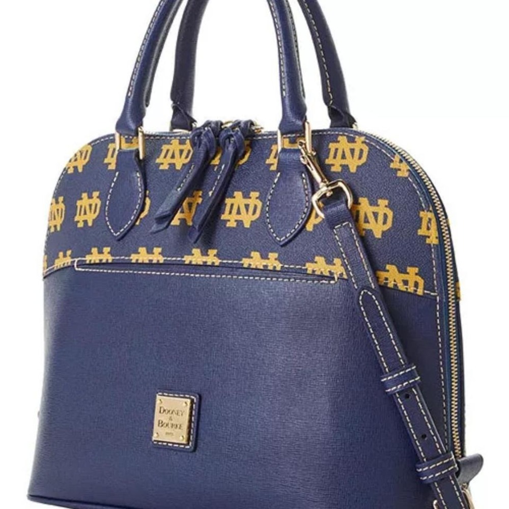 Dooney & Bourke Limited Addition Notre Dame Fight Irish Dome Satchel Crossbody - Picture 3 of 9